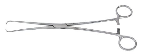 Forceps Tenaculum Vantage® Schroeder 9-1/2 Inch Length Floor Grade Stainless Steel NonSterile Ratchet Lock Finger Ring Handle Straight 1 X 1 Prongs by Integra York PA, Inc. (Miltex)  ID V930-965